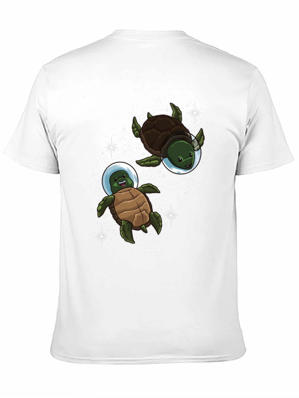 Space Turtles Black T-Shirt