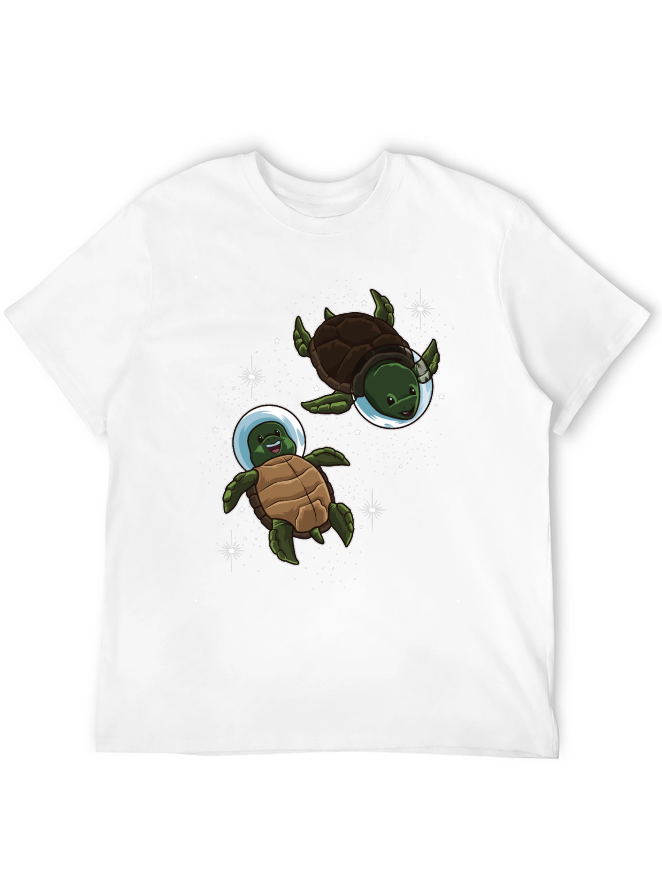 Space Turtles Black T-Shirt
