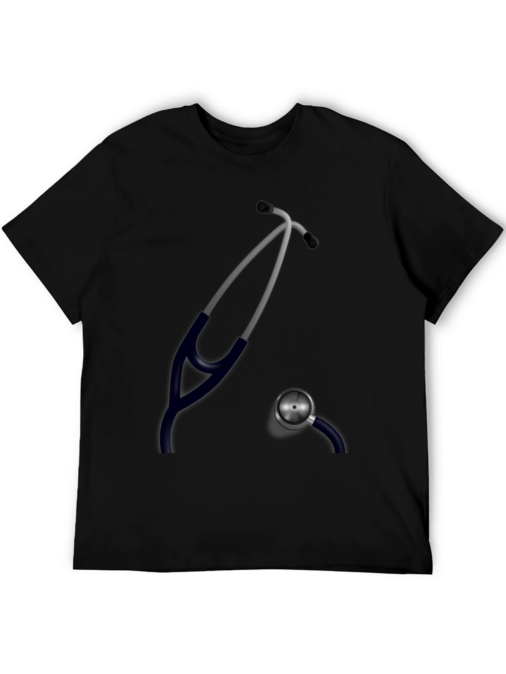 Stethoscope Graphic Black T-Shirt