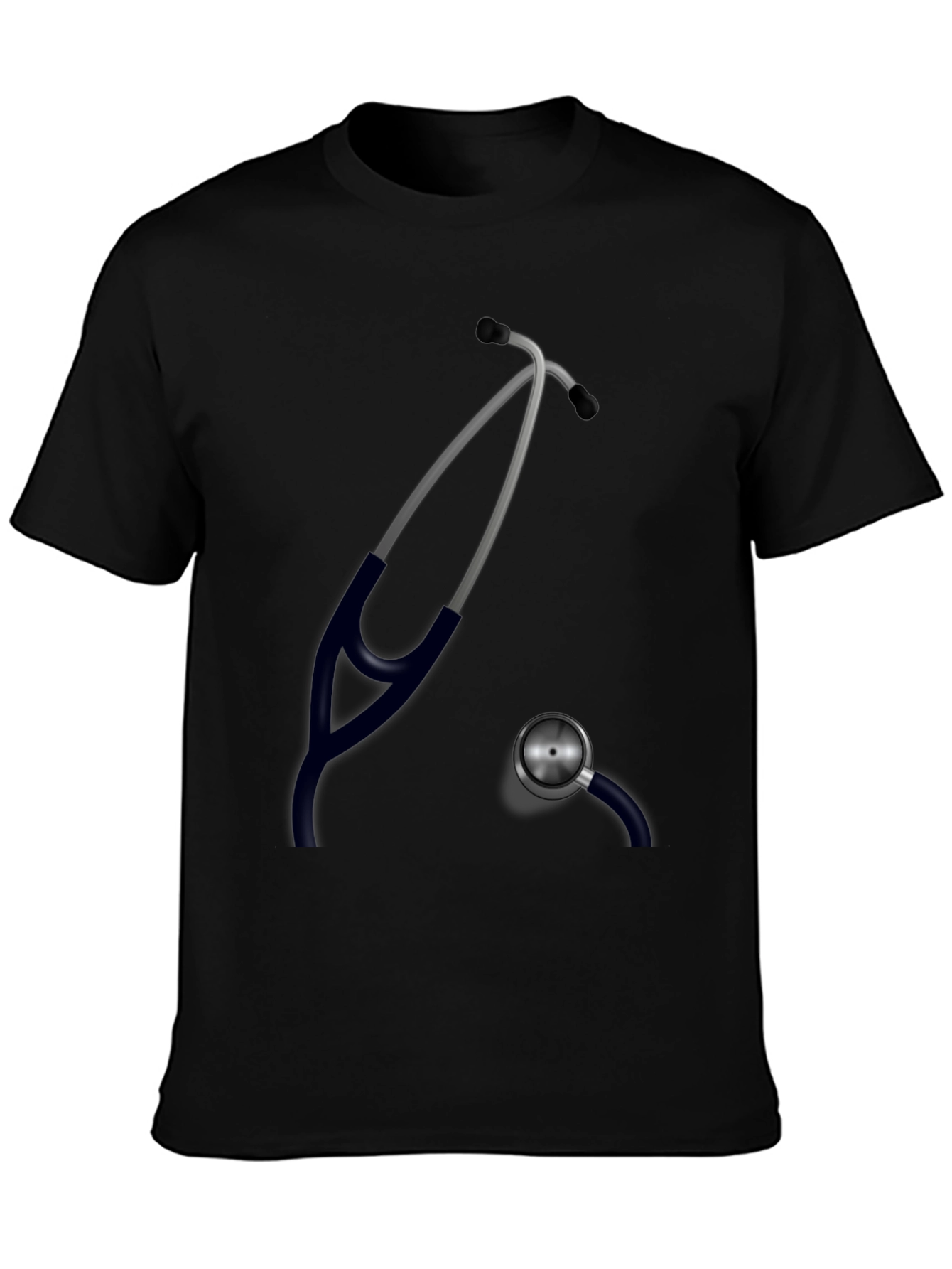 Stethoscope Graphic Black T-Shirt