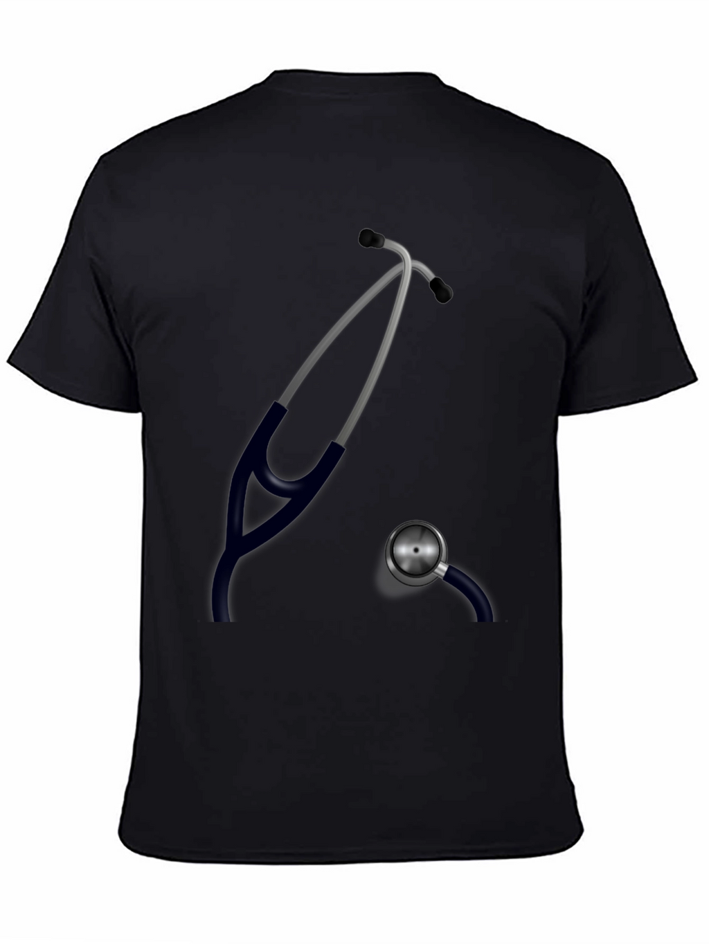 Stethoscope Graphic Black T-Shirt