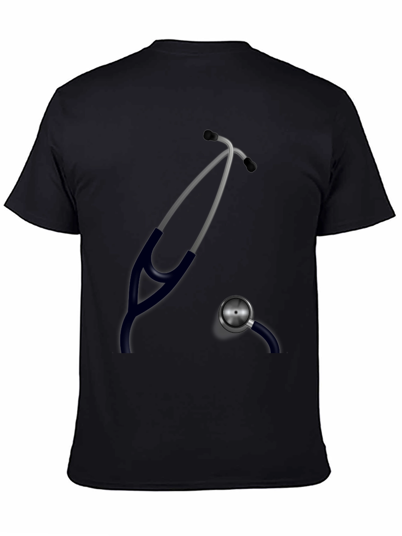 Stethoscope Graphic Black T-Shirt