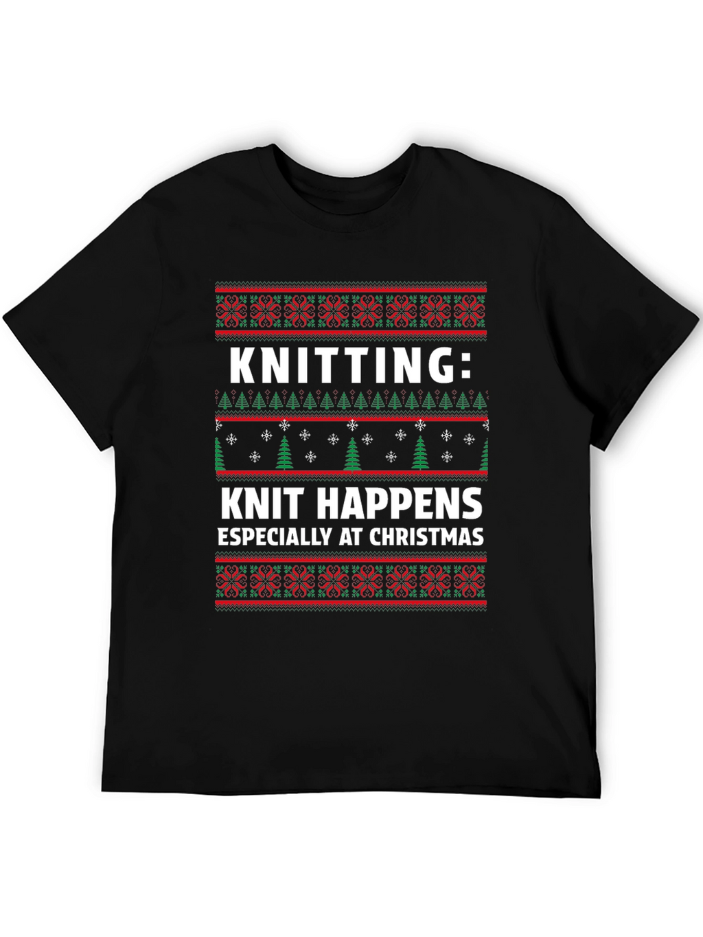 Knitting Knit Happens Christmas T-Shirt