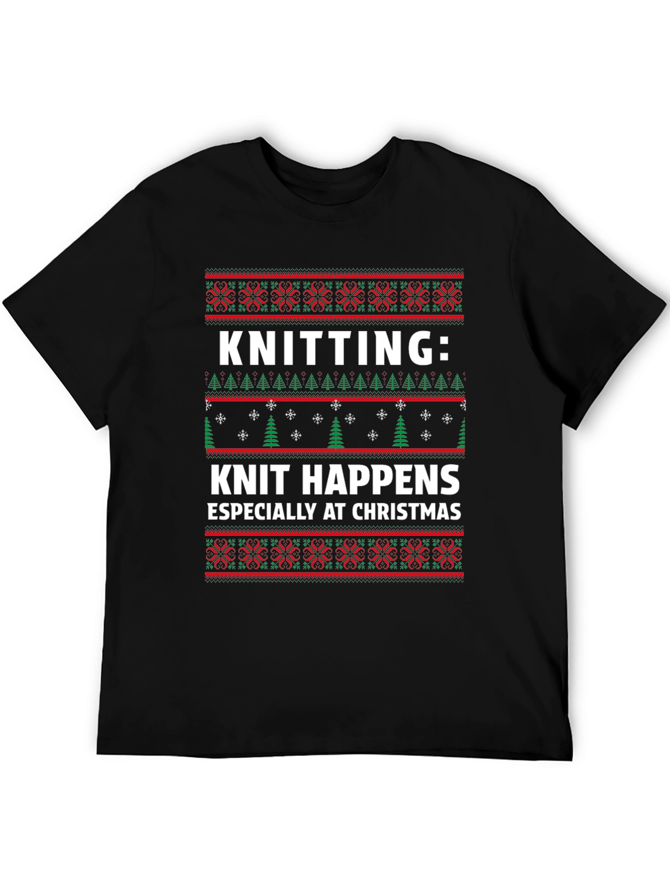 Knitting Knit Happens Christmas T-Shirt