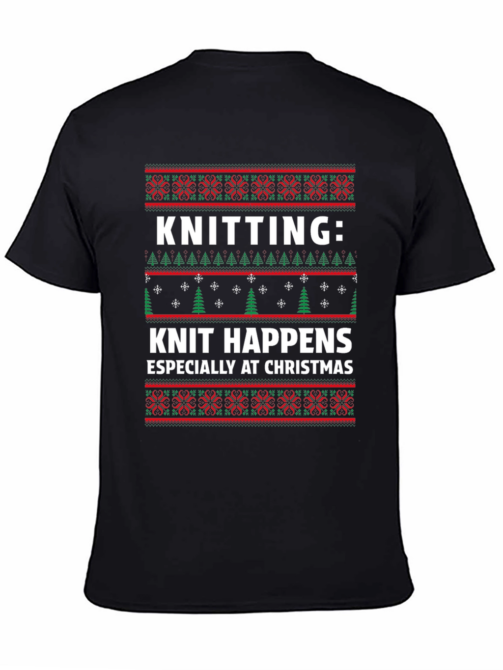 Knitting Knit Happens Christmas T-Shirt