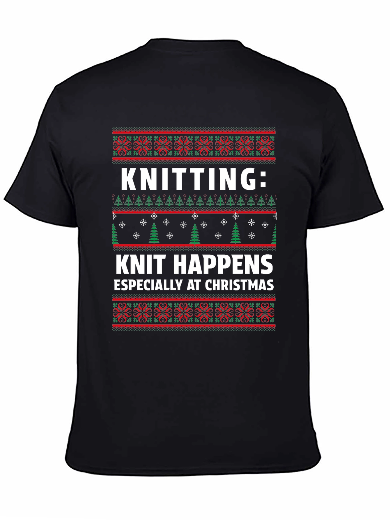 Knitting Knit Happens Christmas T-Shirt