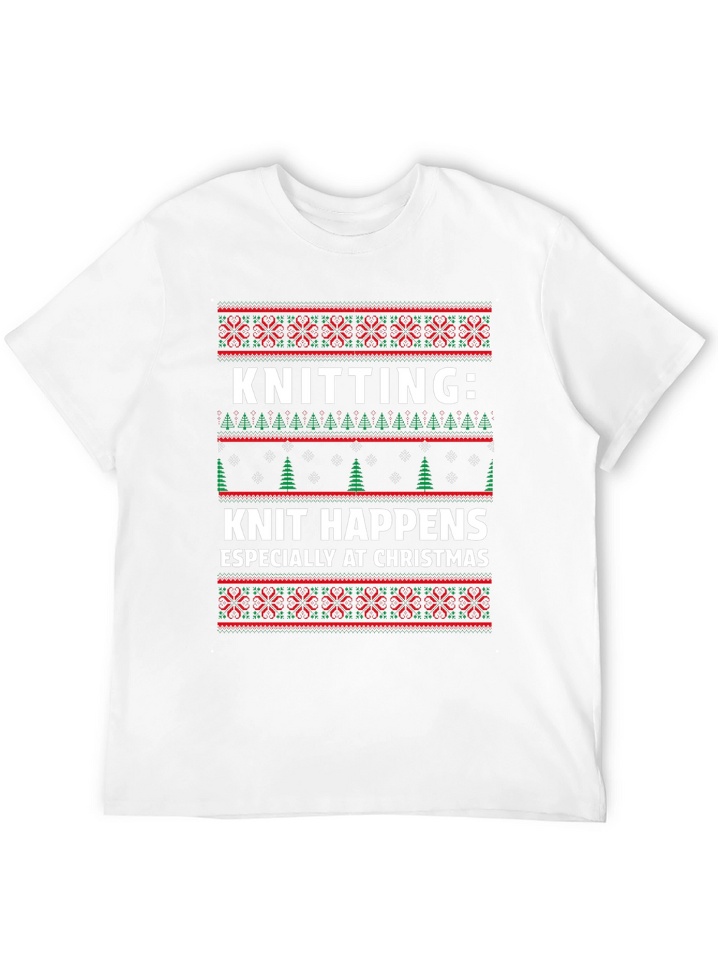 Knitting Knit Happens Christmas T-Shirt