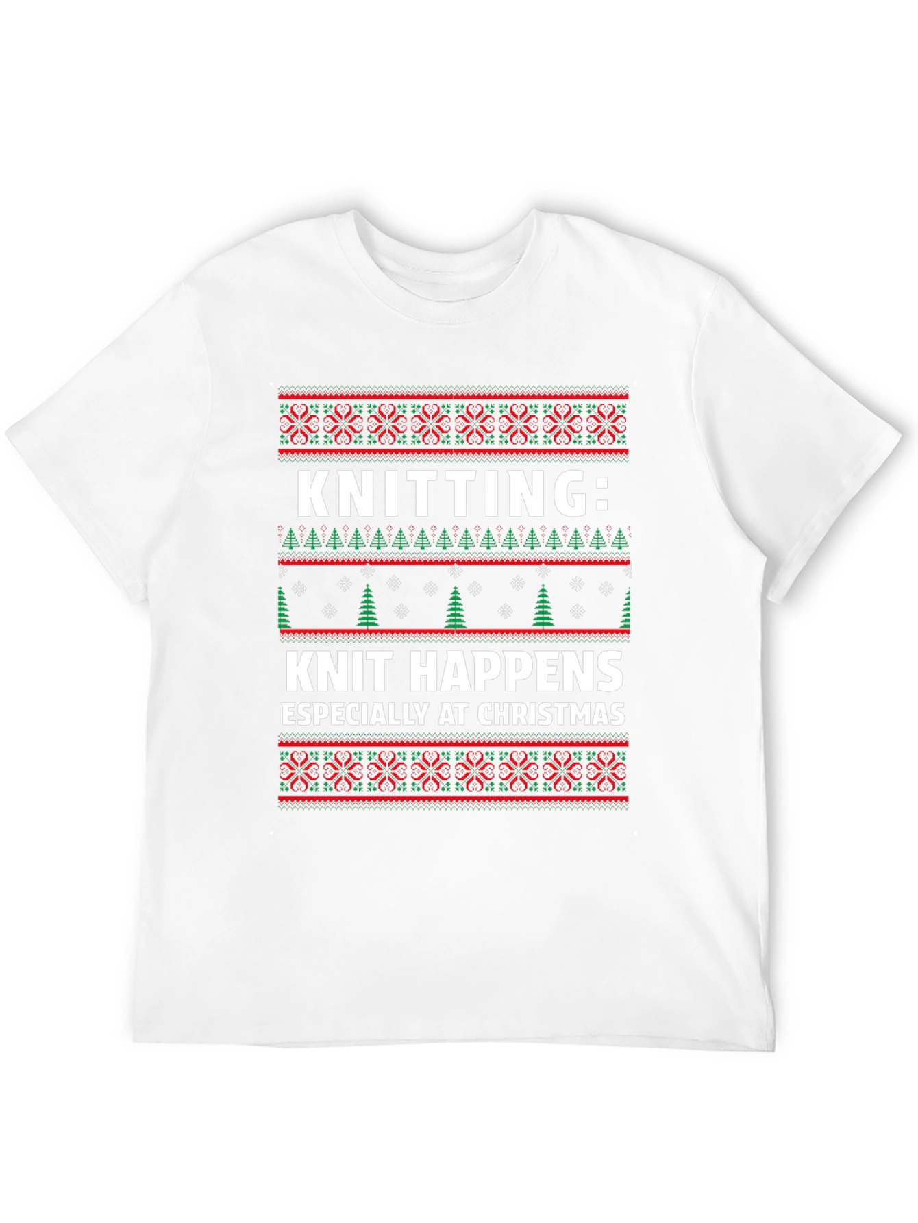Knitting Knit Happens Christmas T-Shirt