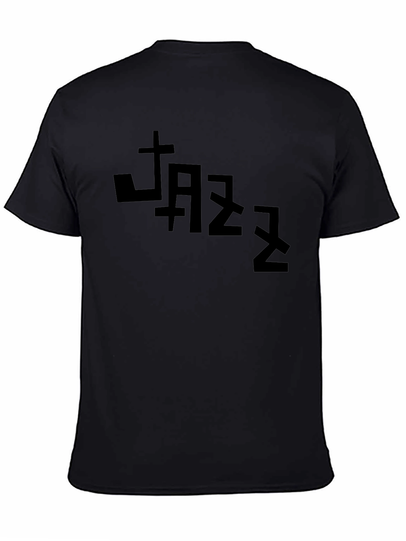 JAZZ Graphic Tee - Stylish Black Cotton T-Shirt