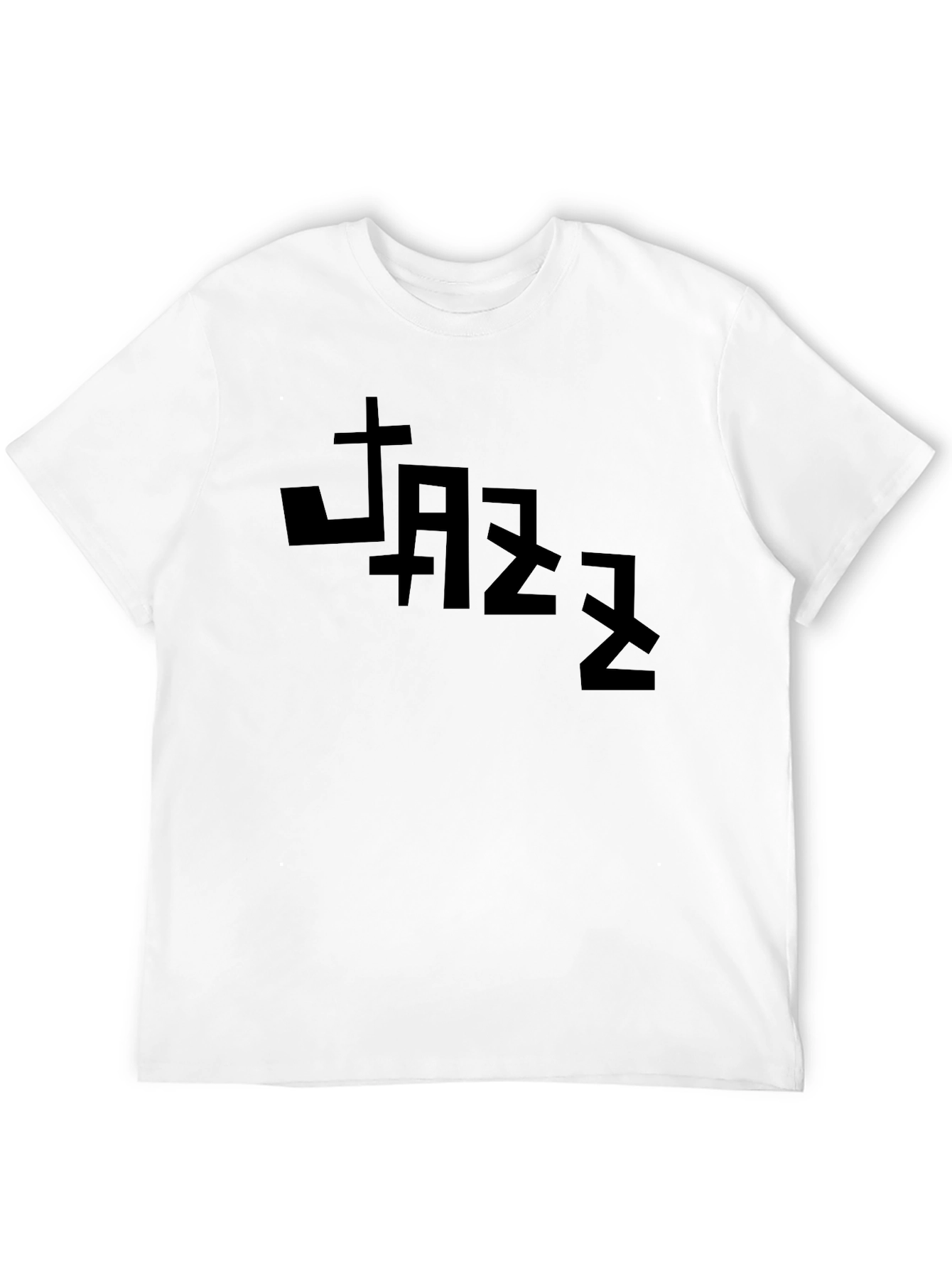 JAZZ Graphic Tee - Stylish Black Cotton T-Shirt