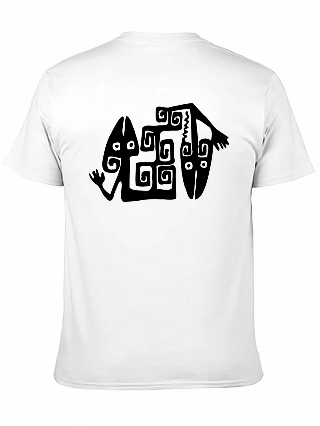 Tribal Art Graphic T-Shirt - Black
