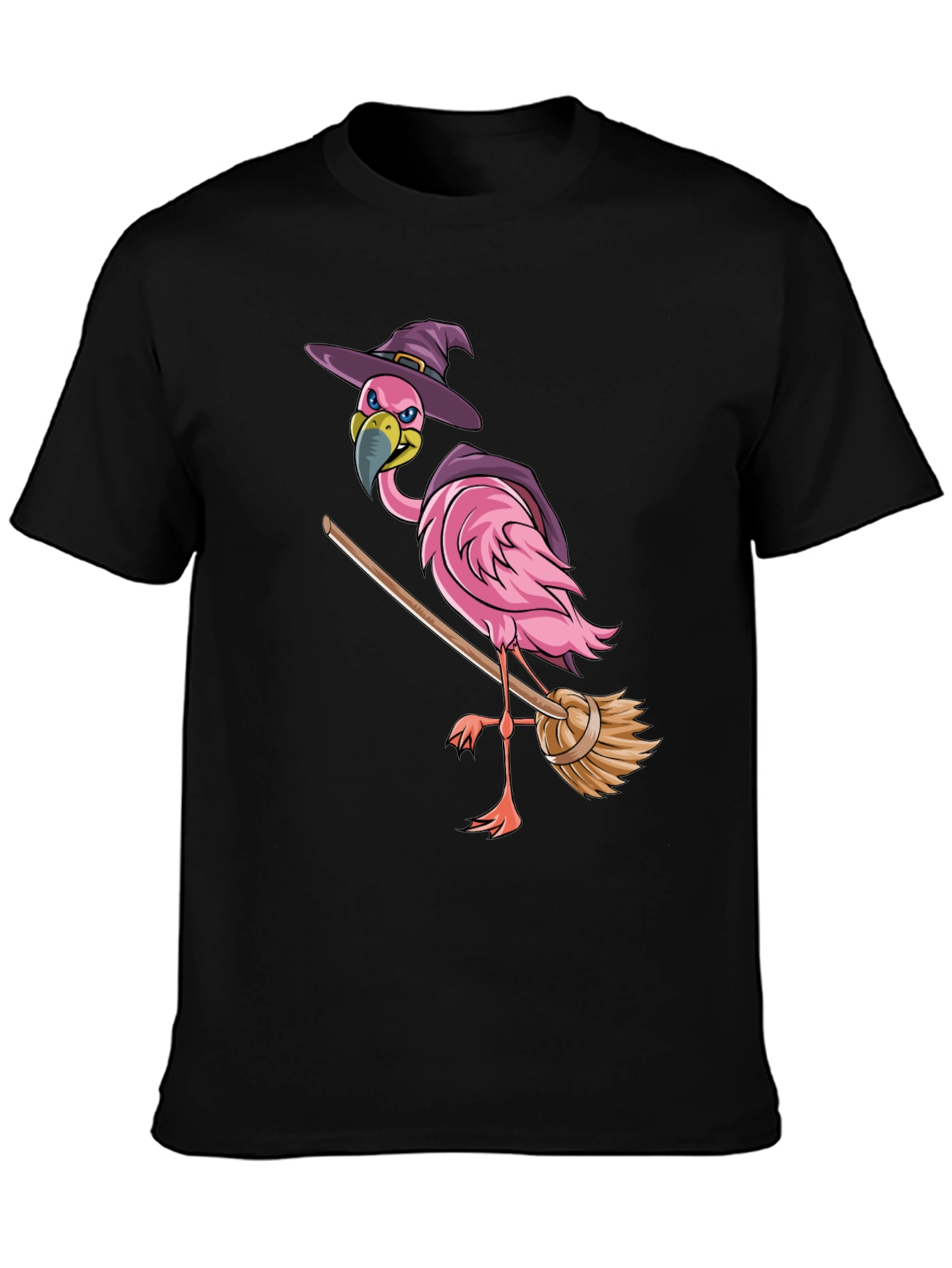 Witch Flamingo T-Shirt - Halloween Costume Tee