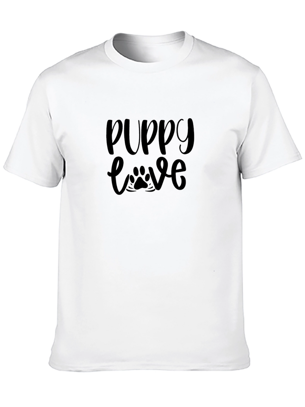 Puppy Love Black Graphic Tee