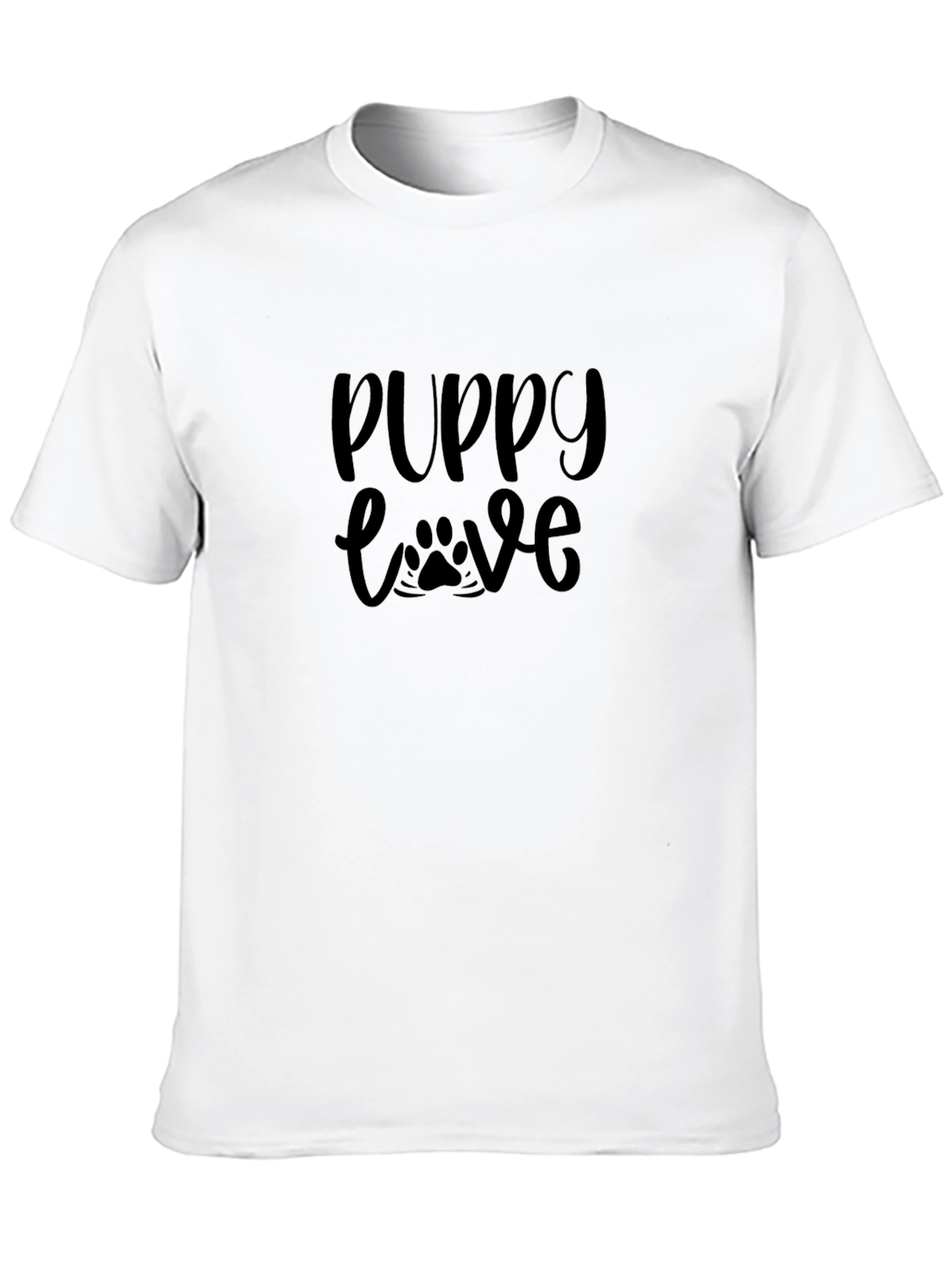 Puppy Love Black Graphic Tee