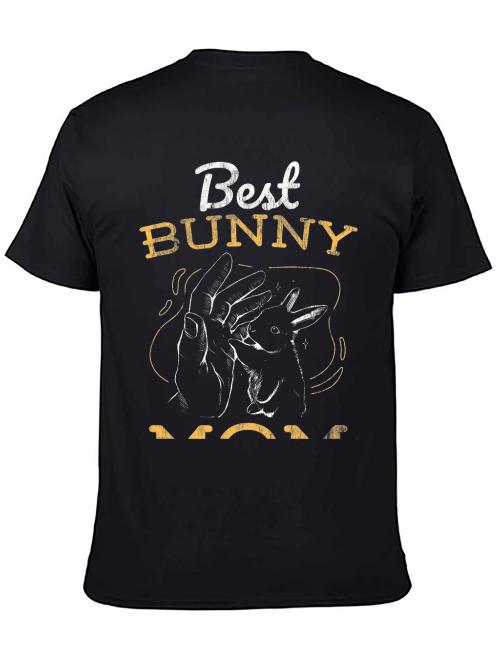 Best Bunny Mom Black T-Shirt