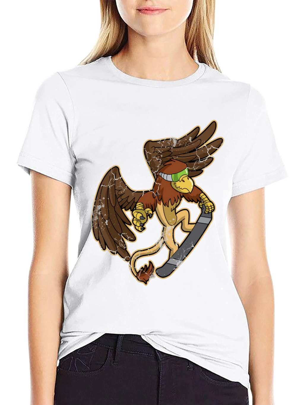 Griffin Skateboarder Graphic Tee - Cool & Unique Design