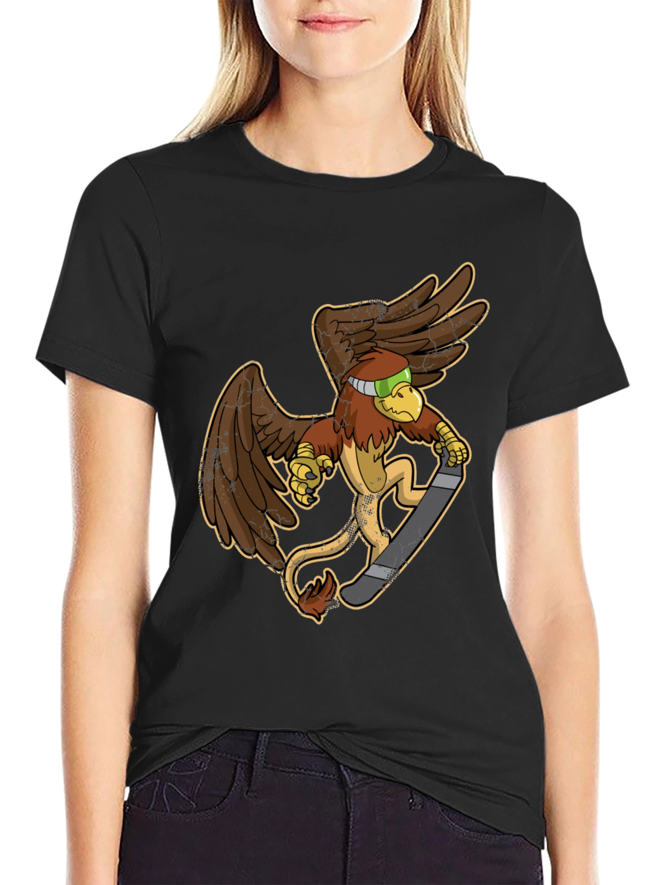 Griffin Skateboarder Graphic Tee - Cool & Unique Design