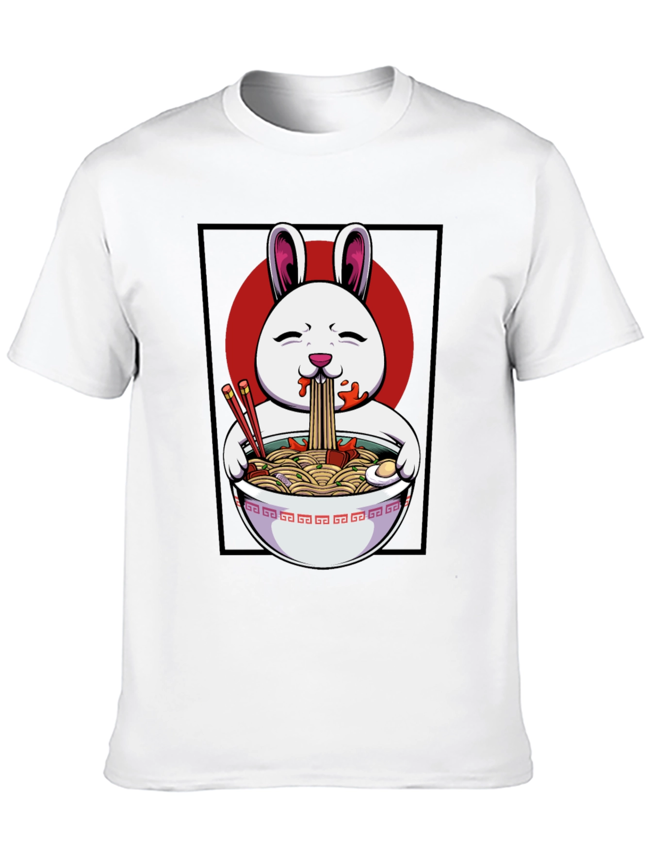 Rabbit Ramen T-Shirt - Anime Graphic Tee