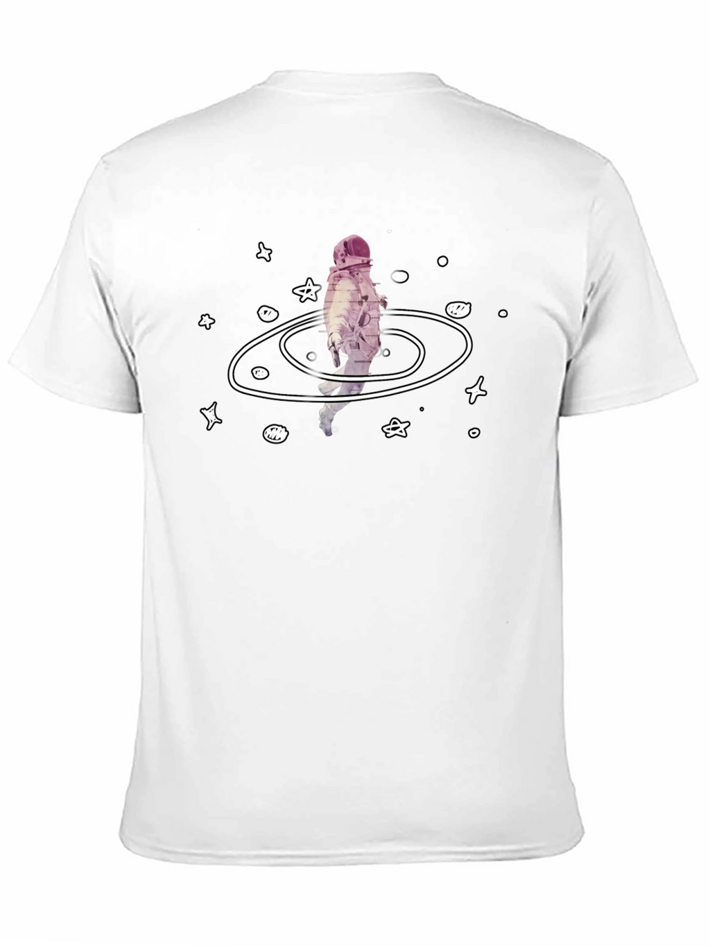 Astronaut Galaxy Graphic Tee - Black