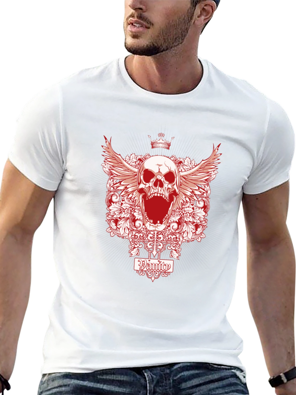 Vanity Skull Graphic T-Shirt