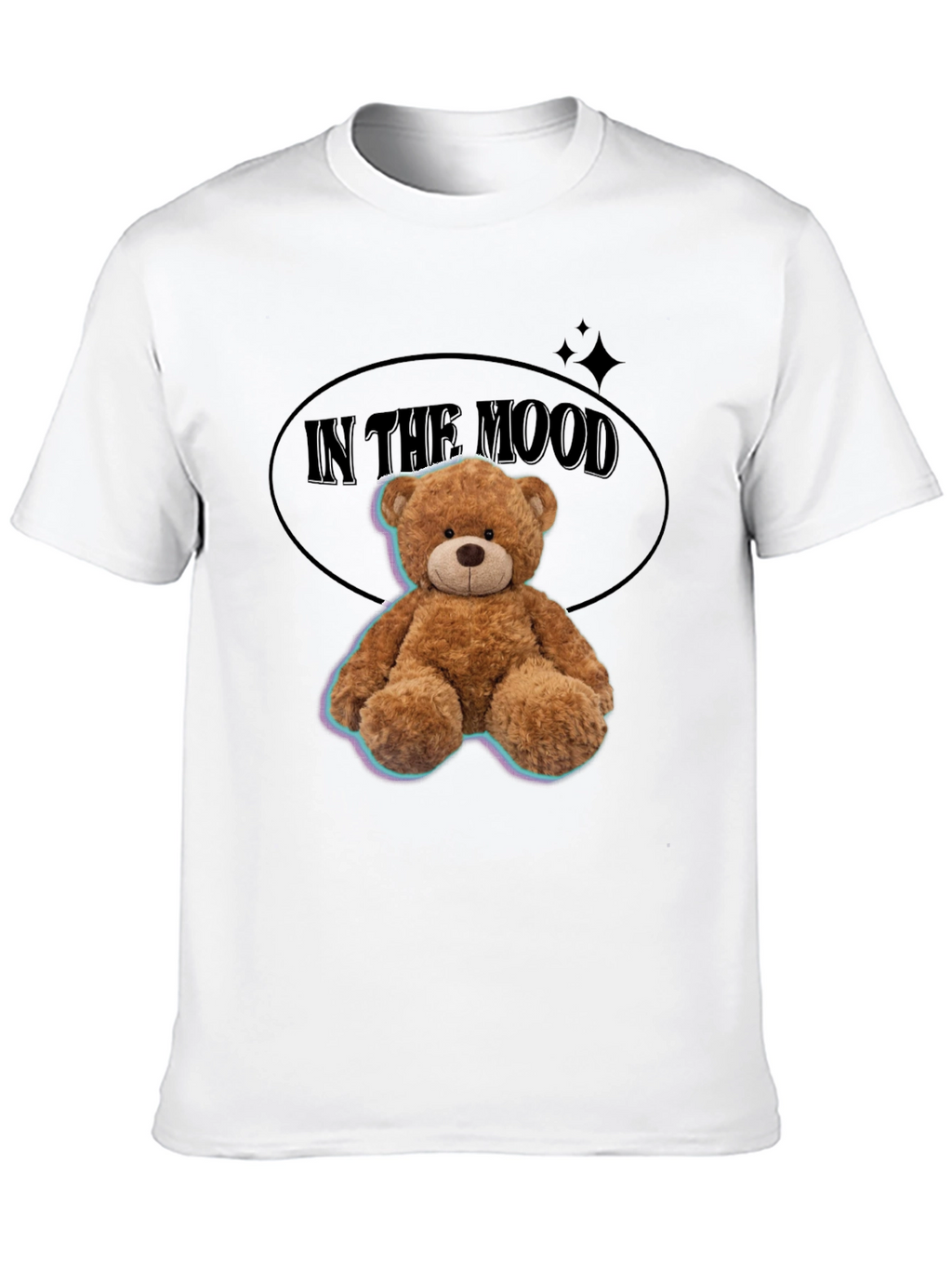 In The Mood Teddy Bear Black T-Shirt