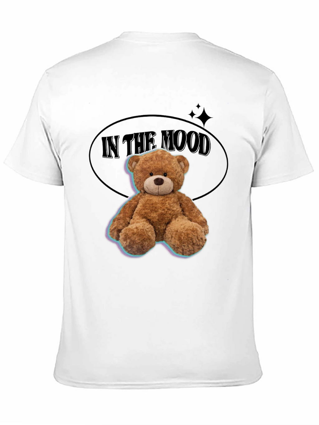In The Mood Teddy Bear Black T-Shirt