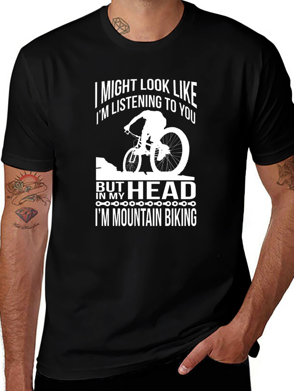 Mountain Biking T-Shirt - Funny Biker Tee
