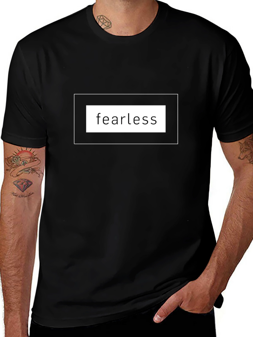 Fearless Graphic Tee - Black Short Sleeve