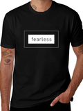 Fearless Graphic Tee - Black Short Sleeve