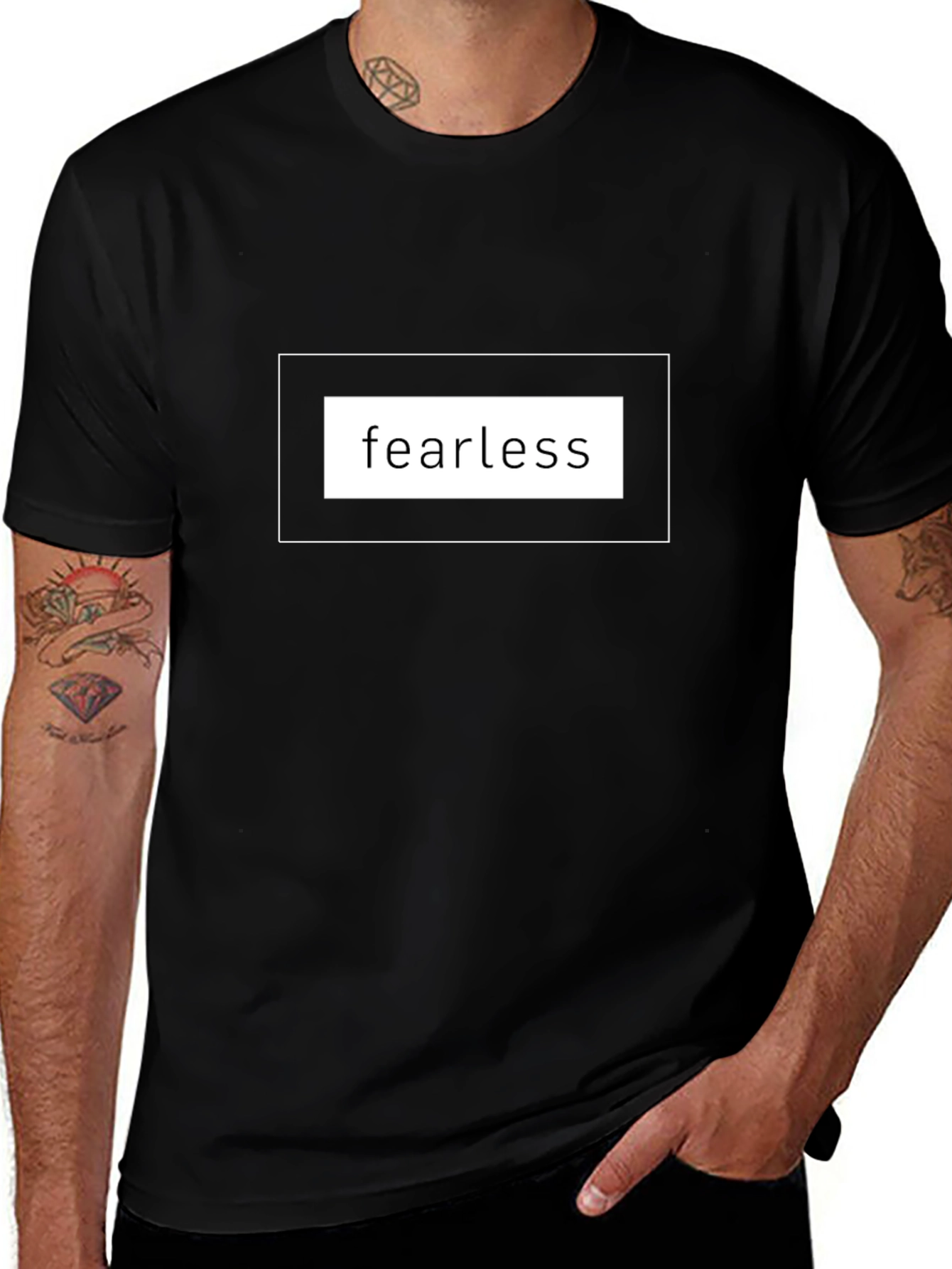 Fearless Graphic Tee - Black Short Sleeve