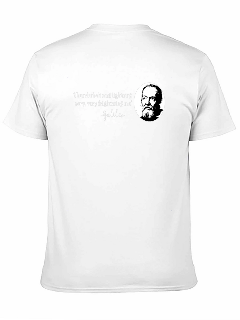 Galileo Quote Black T-Shirt