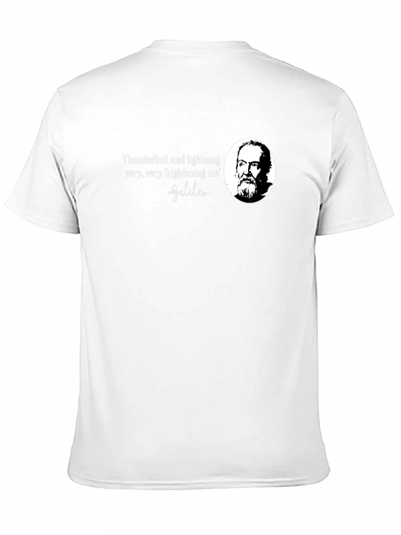 Galileo Quote Black T-Shirt