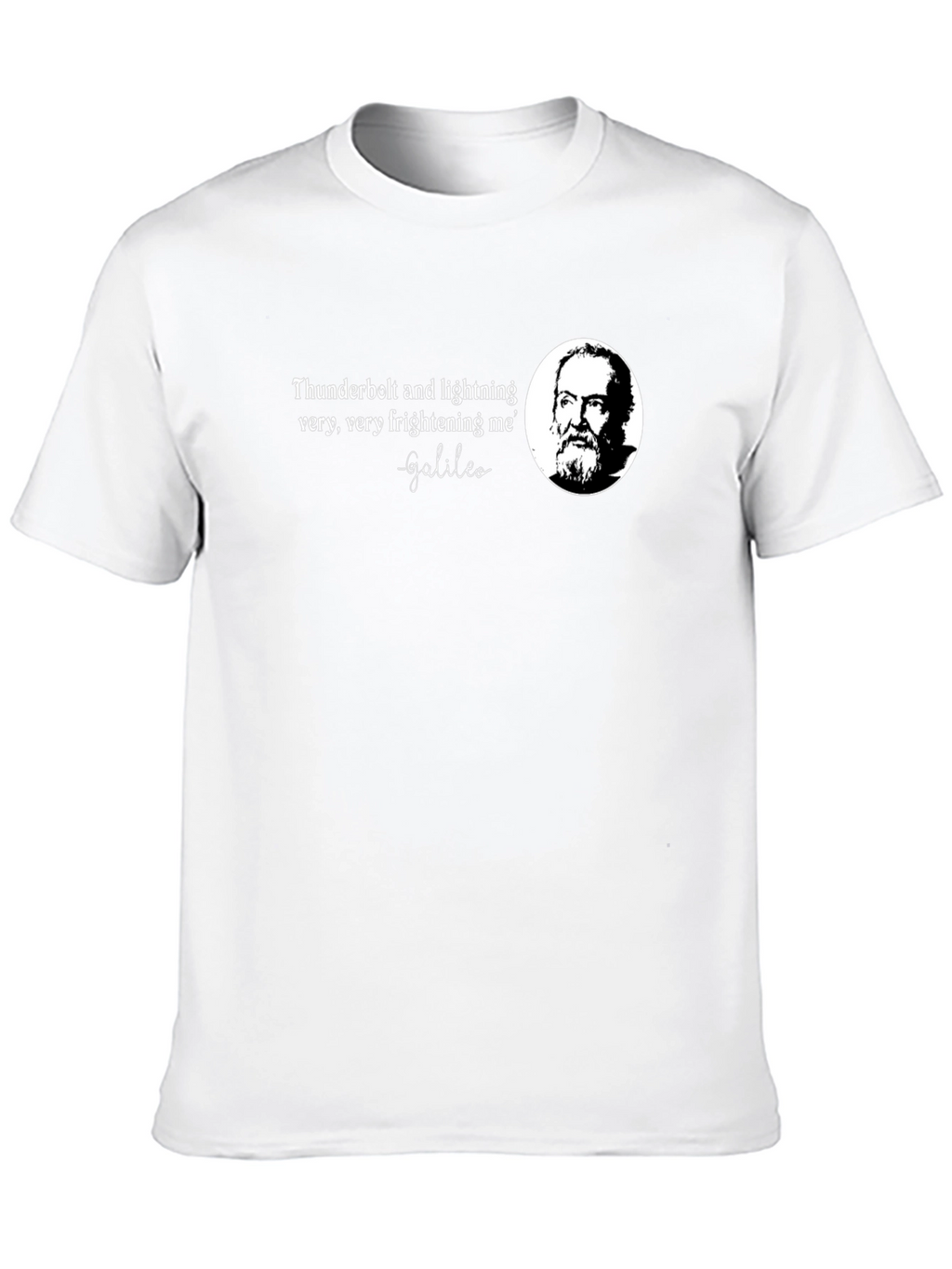 Galileo Quote Black T-Shirt