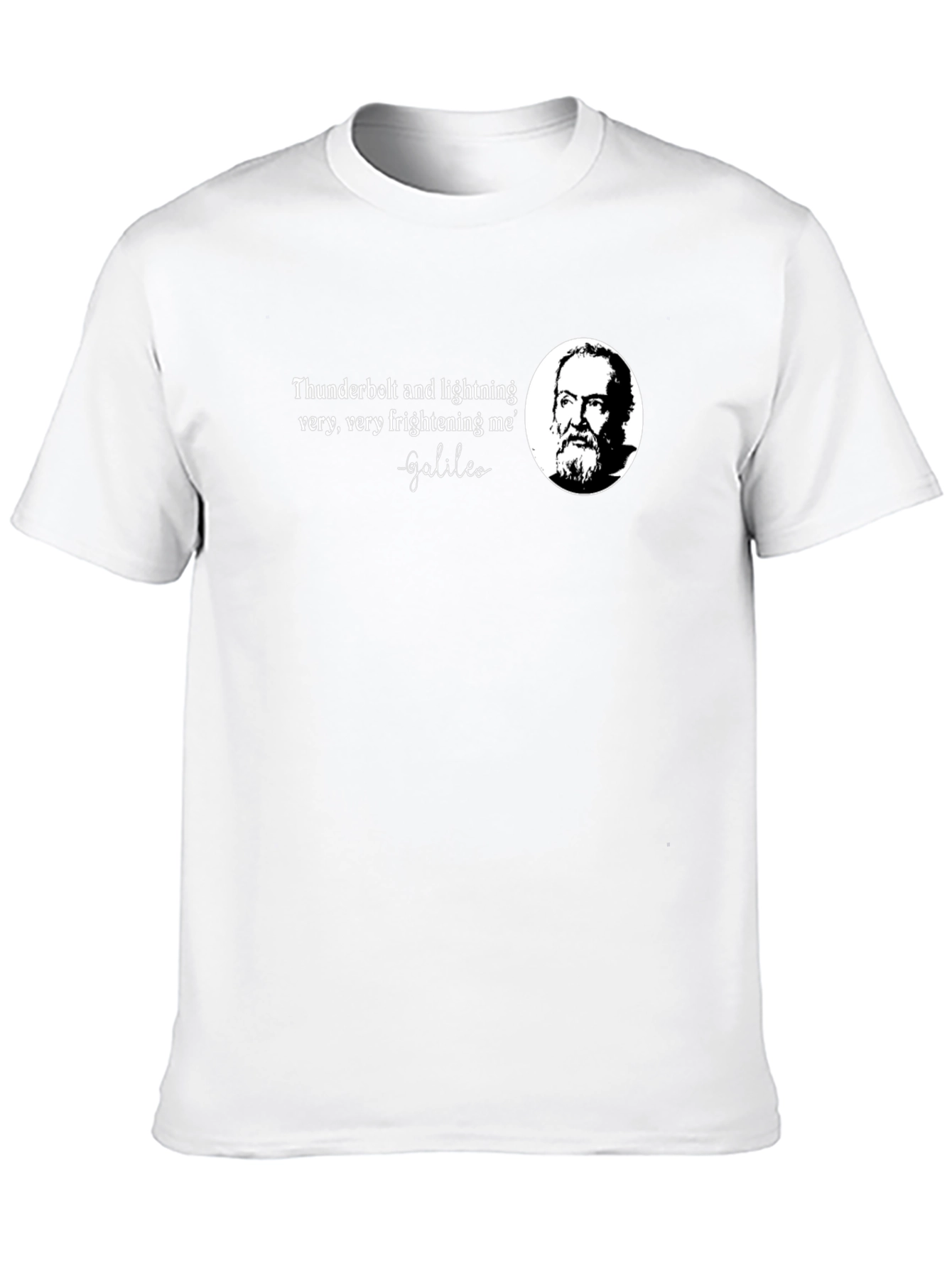 Galileo Quote Black T-Shirt