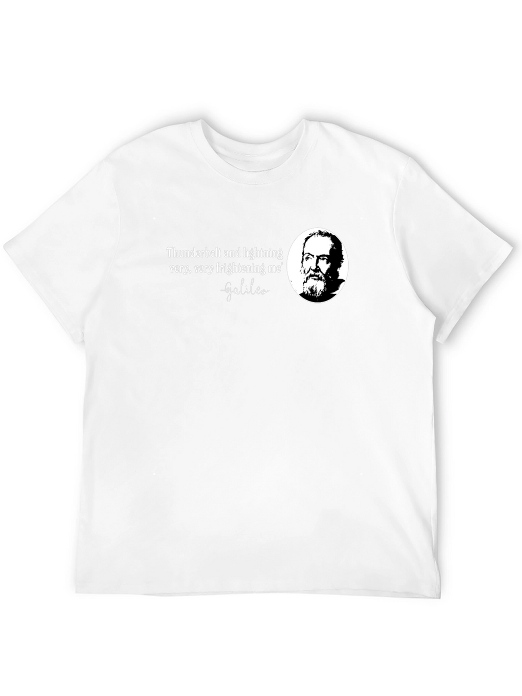 Galileo Quote Black T-Shirt