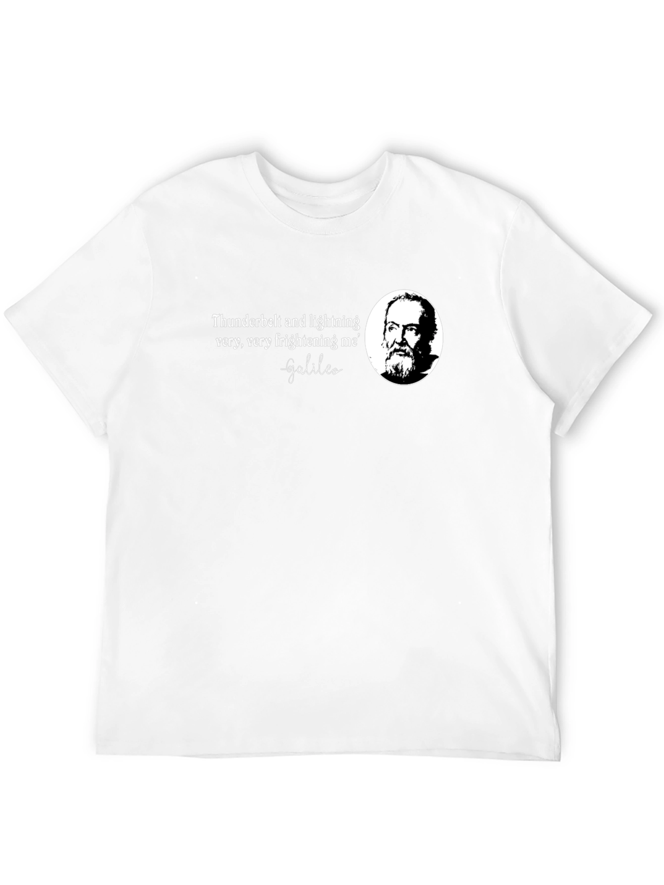 Galileo Quote Black T-Shirt