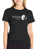 Galileo Quote Black T-Shirt