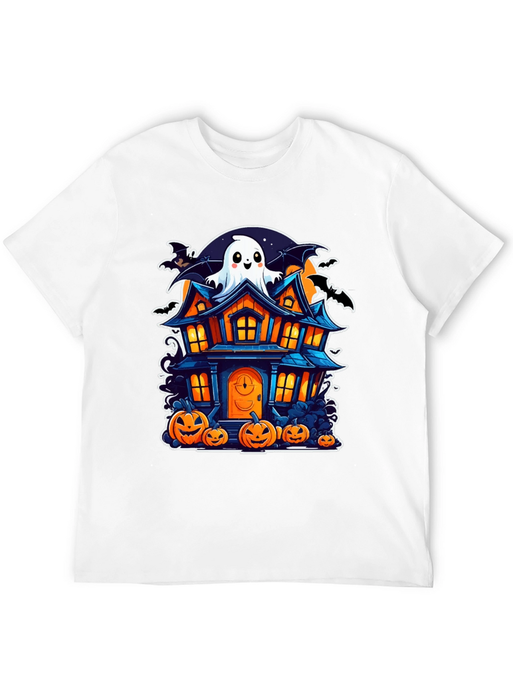Halloween Haunted House Graphic Tee