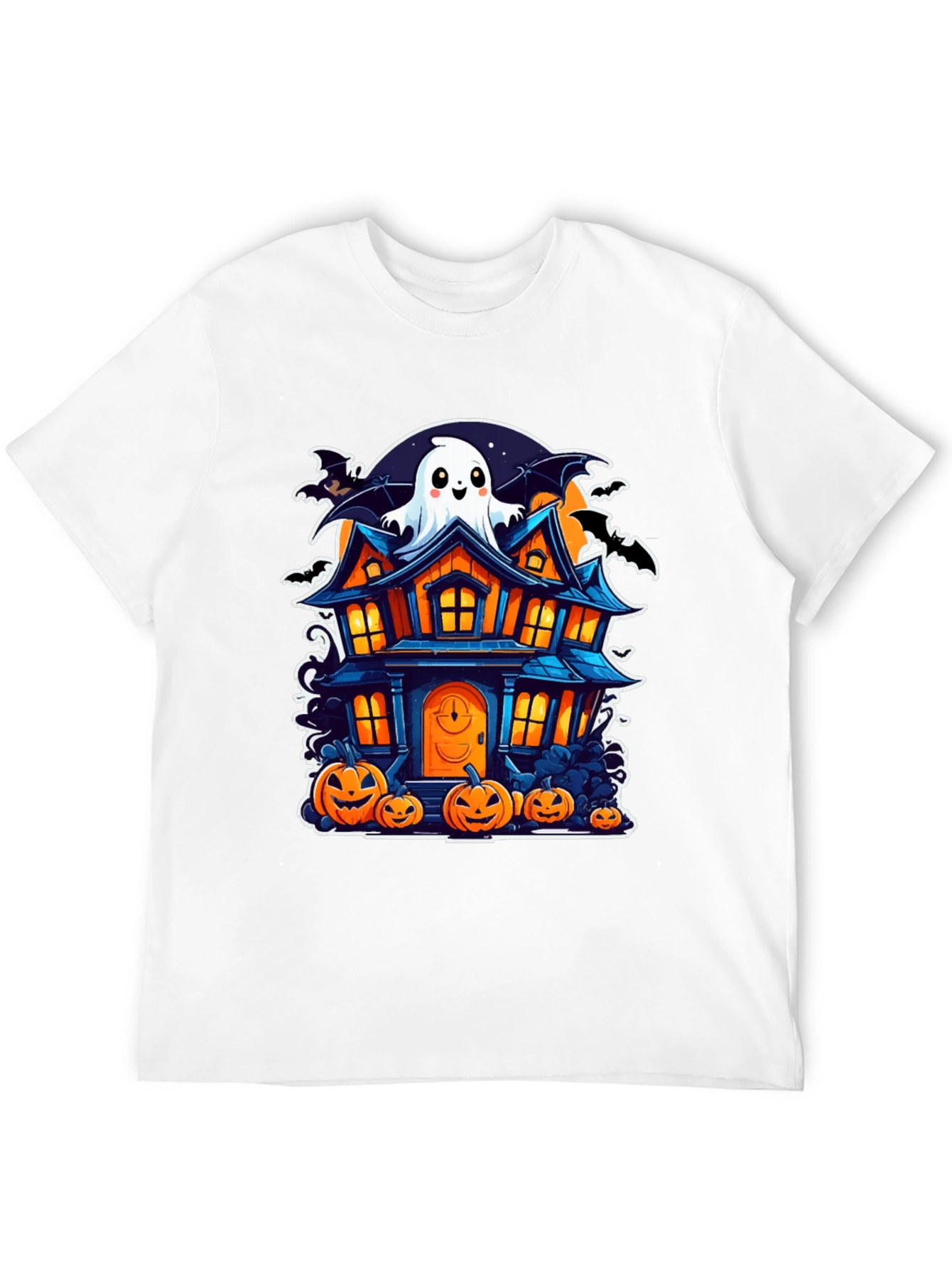 Halloween Haunted House Graphic Tee