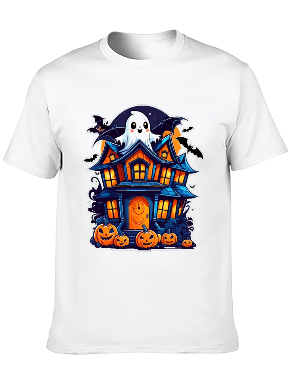 Halloween Haunted House Graphic Tee