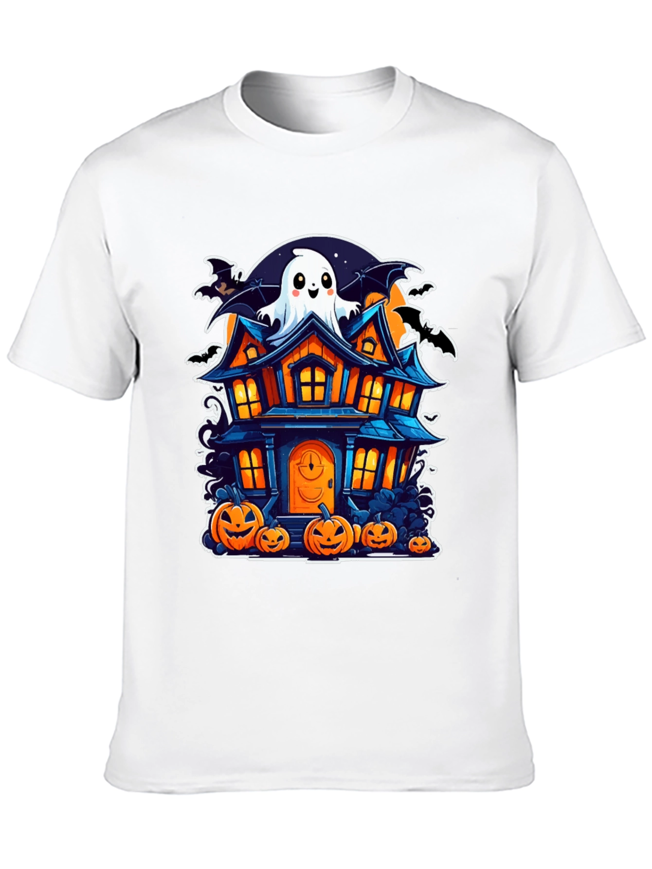 Halloween Haunted House Graphic Tee