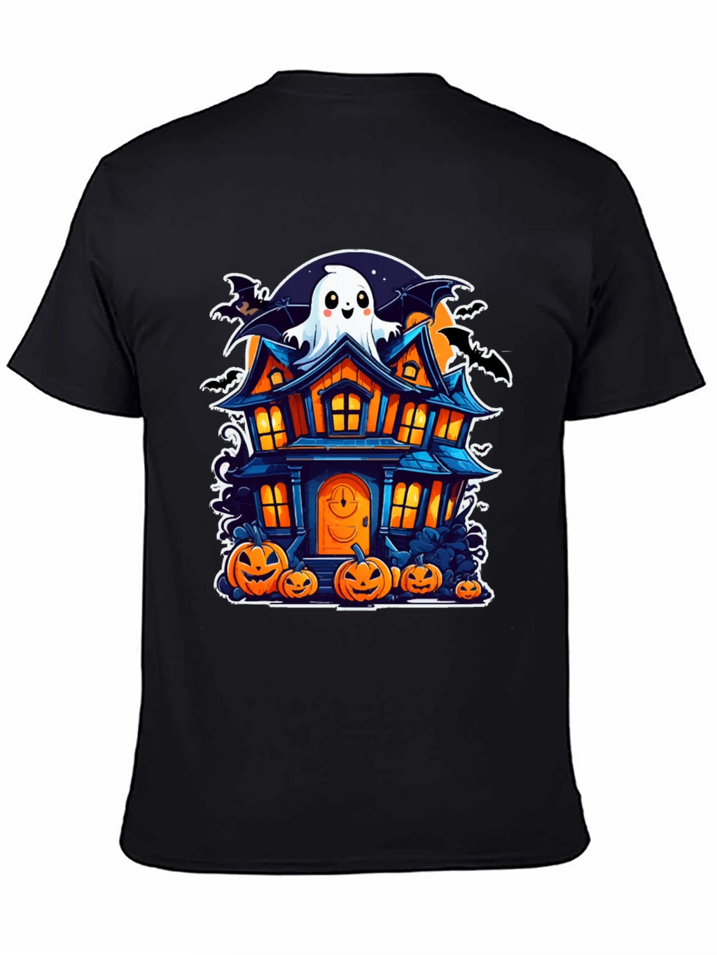Halloween Haunted House Graphic Tee