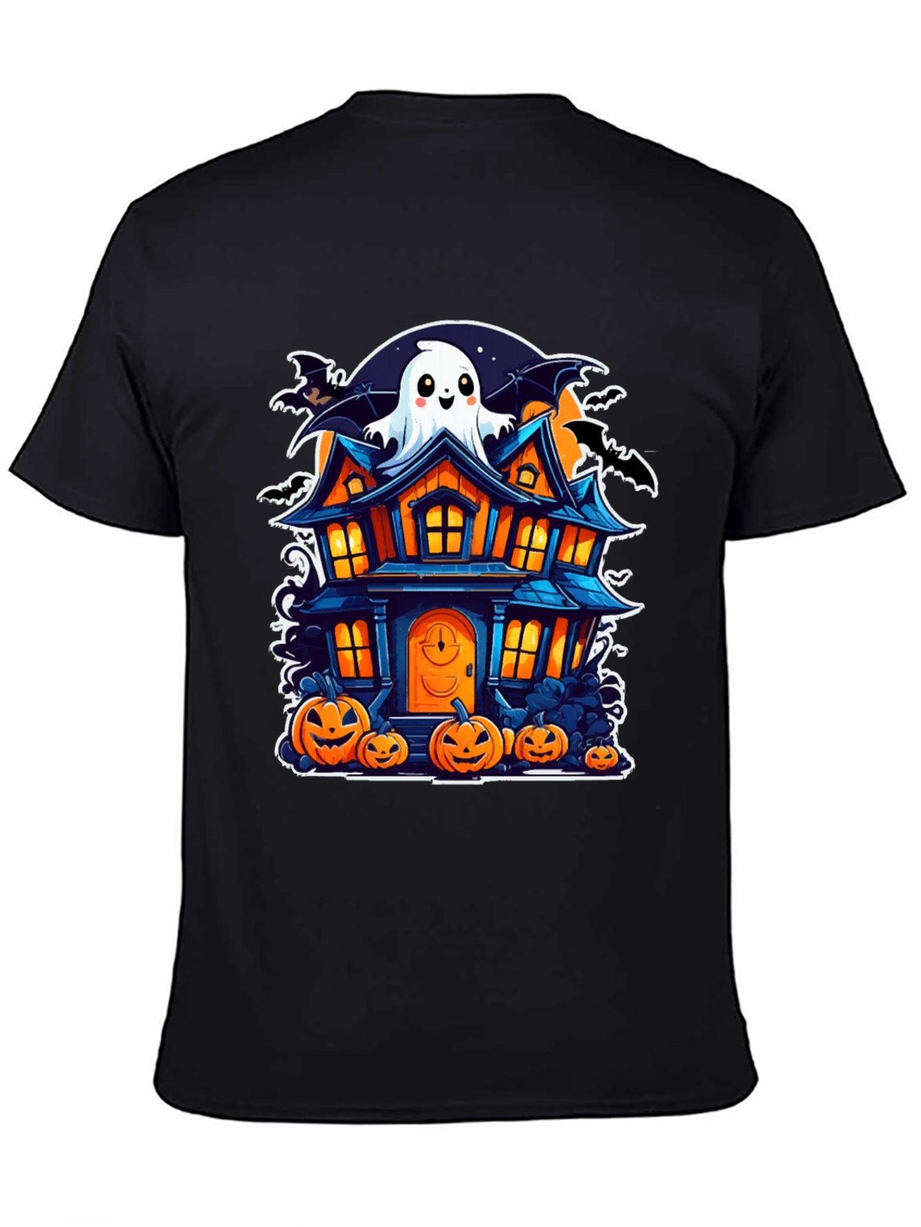 Halloween Haunted House Graphic Tee