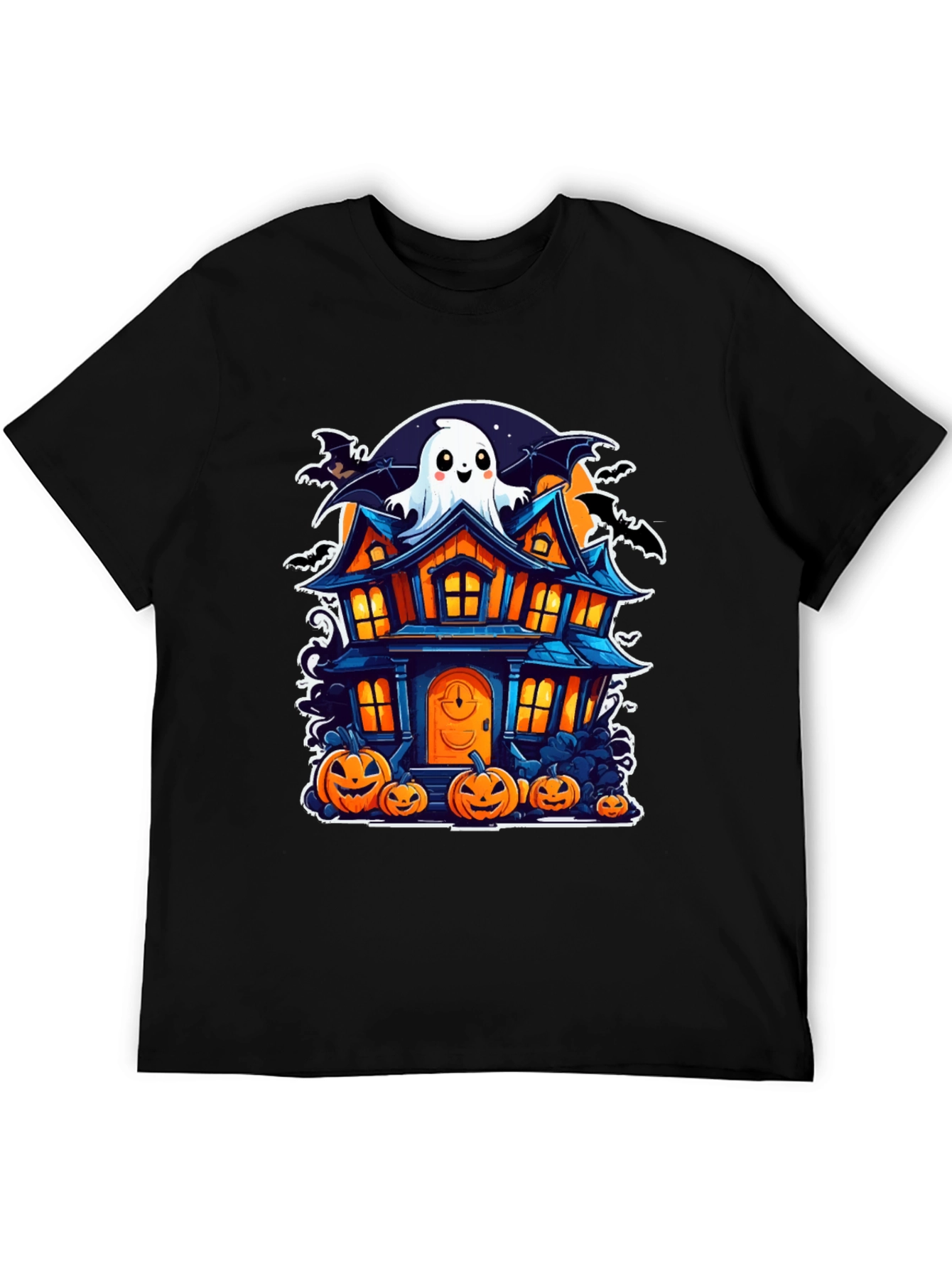 Halloween Haunted House Graphic Tee