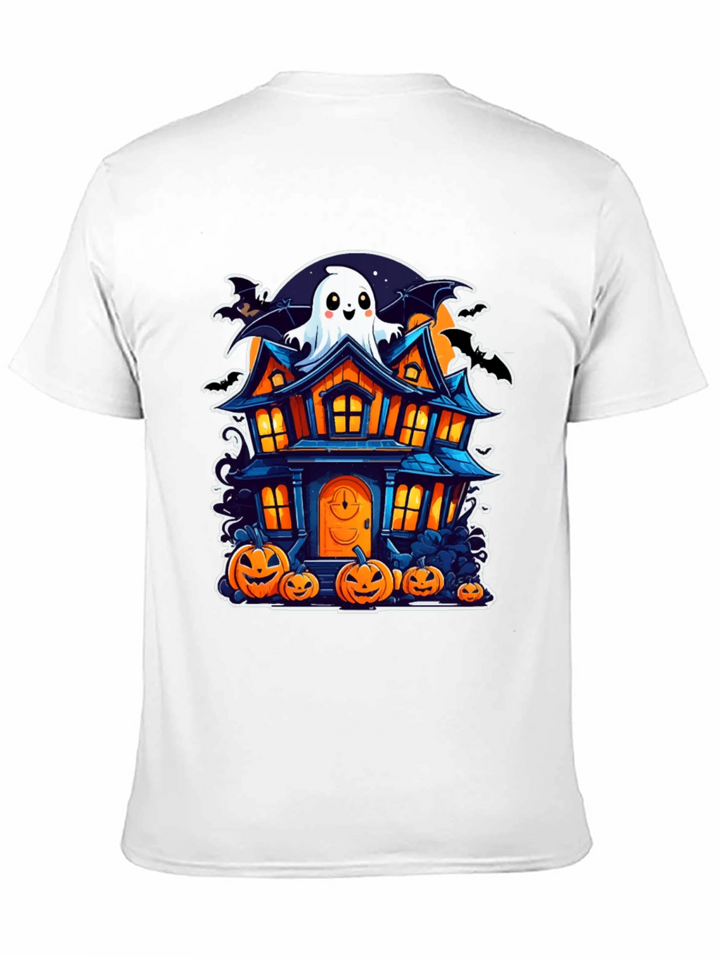 Halloween Haunted House Graphic Tee