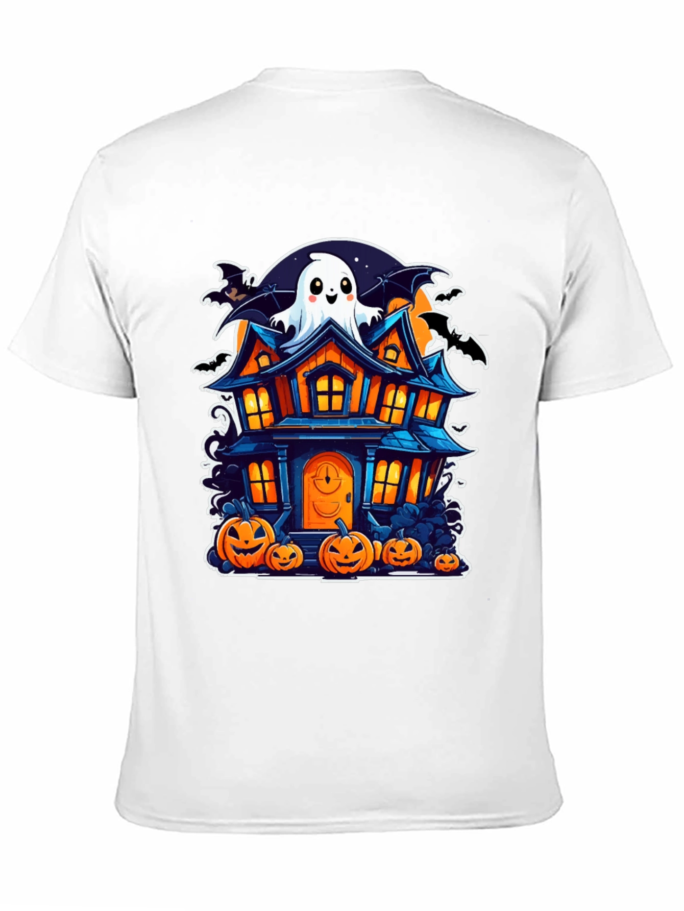 Halloween Haunted House Graphic Tee