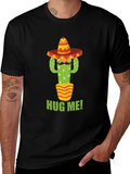 Cactus Hug Me! T-Shirt - Quirky Graphic Tee