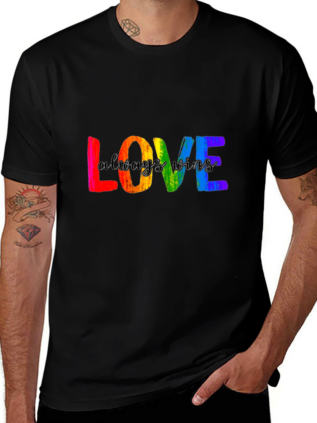 Love Wins Pride T-Shirt - Rainbow LGBTQ+ Tee