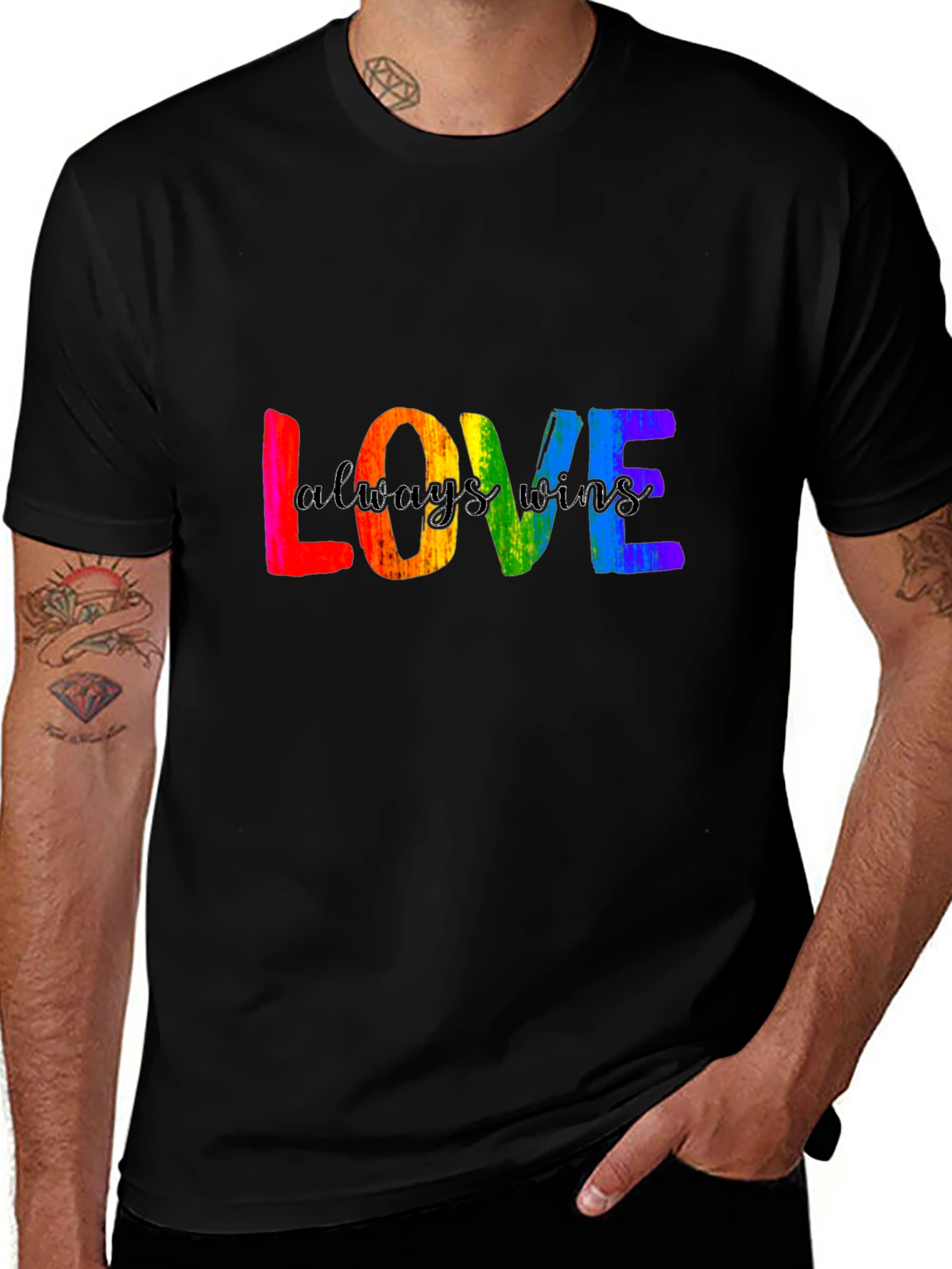Love Wins Pride T-Shirt - Rainbow LGBTQ+ Tee