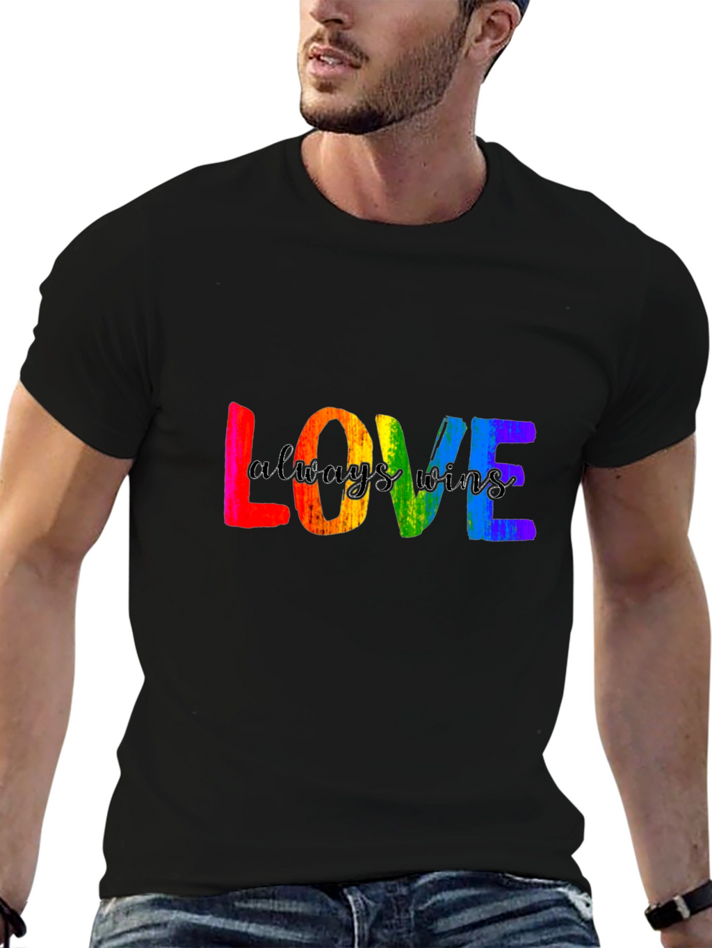 Love Wins Pride T-Shirt - Rainbow LGBTQ+ Tee